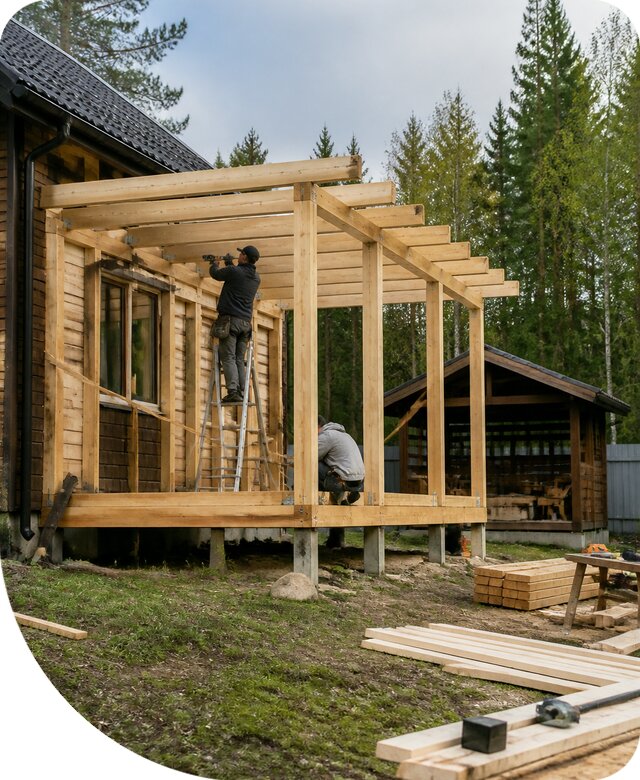 Строительство пристроек и построек на участке в Нижнем Новгороде